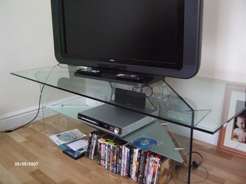 Glass Entertainment Stand