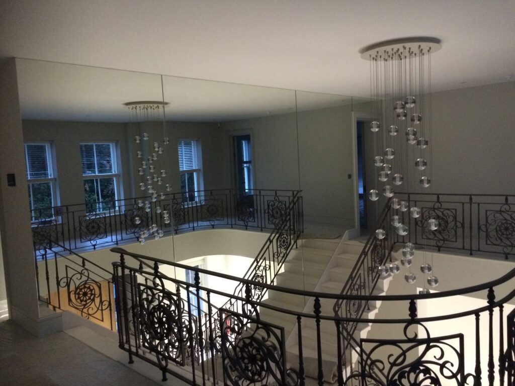 Battersea glass and glazing - an image of a bespoke mirrors produced and installed by Hamilton Glass Products Ltd