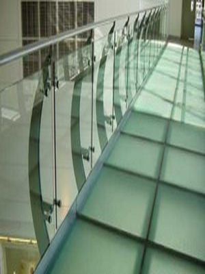 Glass Balustrades and Architectural Glass by Hamilton Glass Products Ltd - an image showing glass supplied and installed for a glass floor