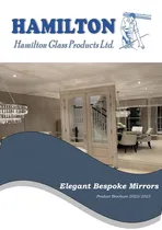 An image of the Brochure for Quality Bespoke Mirrors by Hamilton Glass Products - click the image to open the pdf brochure