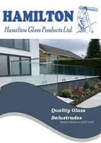 An image of the Glass Balustrades Brochure by Hamilton Glass Products - click the image to open the pdf brochure