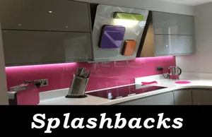 An image of a splashback, produced and installed by Hamilton Glass Products Ltd which can be used to navigate to the Splashbacks page 