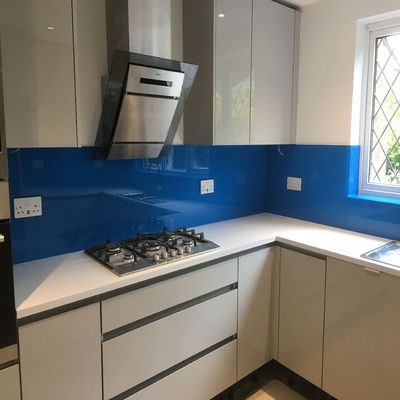 glass splashbacks produced and installed by Hamilton Glass Products Ltd