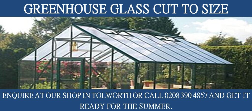 Greenhouse glass cut to size and whilst you wait - an image of a green house